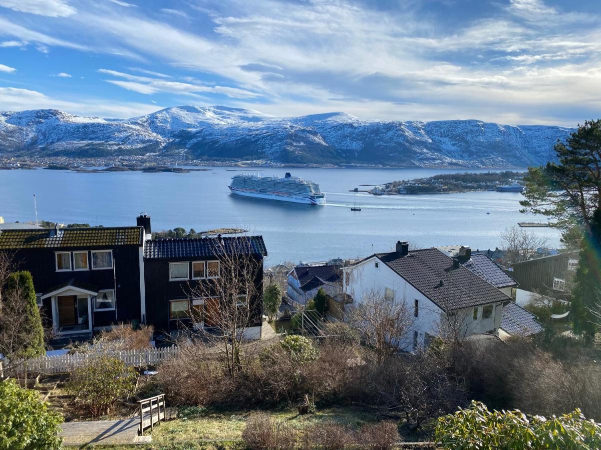 Great Place With View To The Mountains And Fjord オーレスン エクステリア 写真