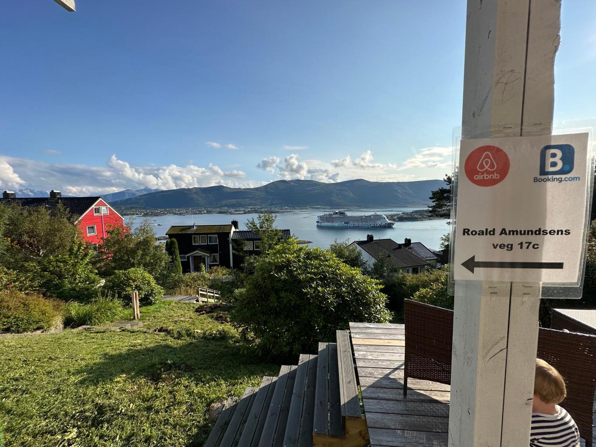 Great Place With View To The Mountains And Fjord オーレスン エクステリア 写真